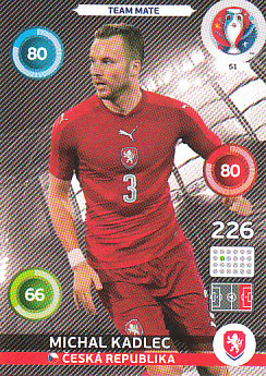 Michal Kadlec Czech Republic Panini UEFA EURO 2016 #51